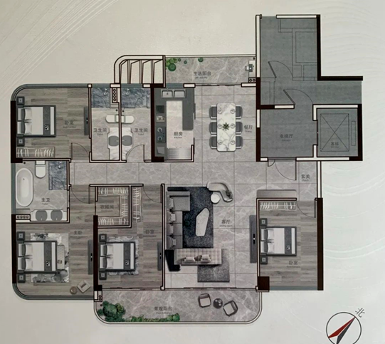 广州幸福湾！270°江景，阳台堪比跑道！