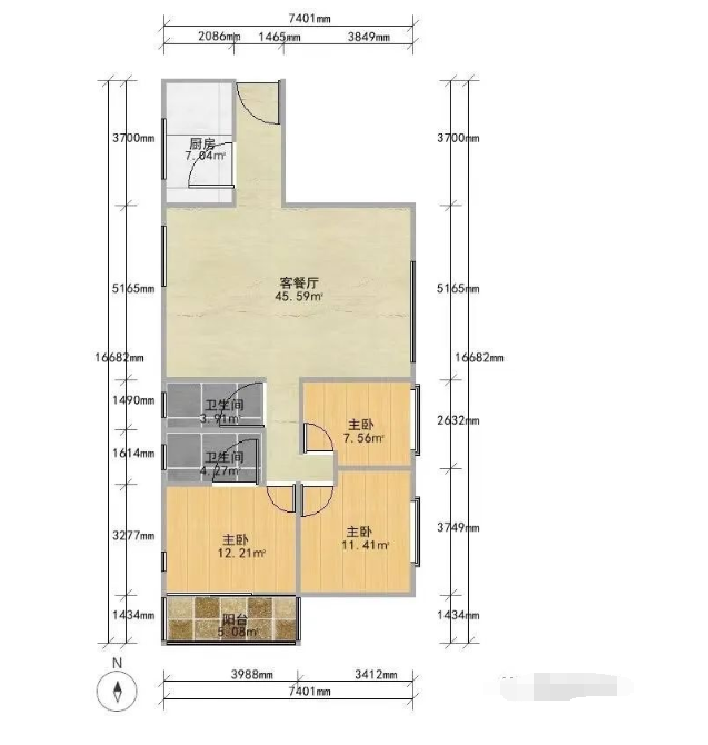 天河北二手房出售，穗园小区，115平，总价1000万！