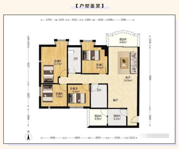 天河北二手房出售，南骏大厦，117平，总价820万!