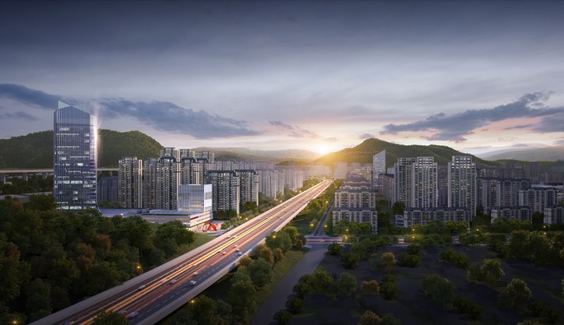 建发天行泱著建识新城一条连城路盛世院中来