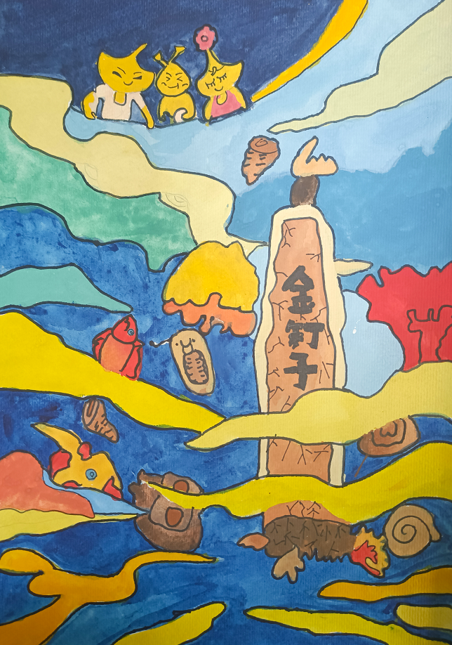 指导老师:朱胜奇《过大年》作者:李思柔(7岁)推荐单位:西尔曼艺术