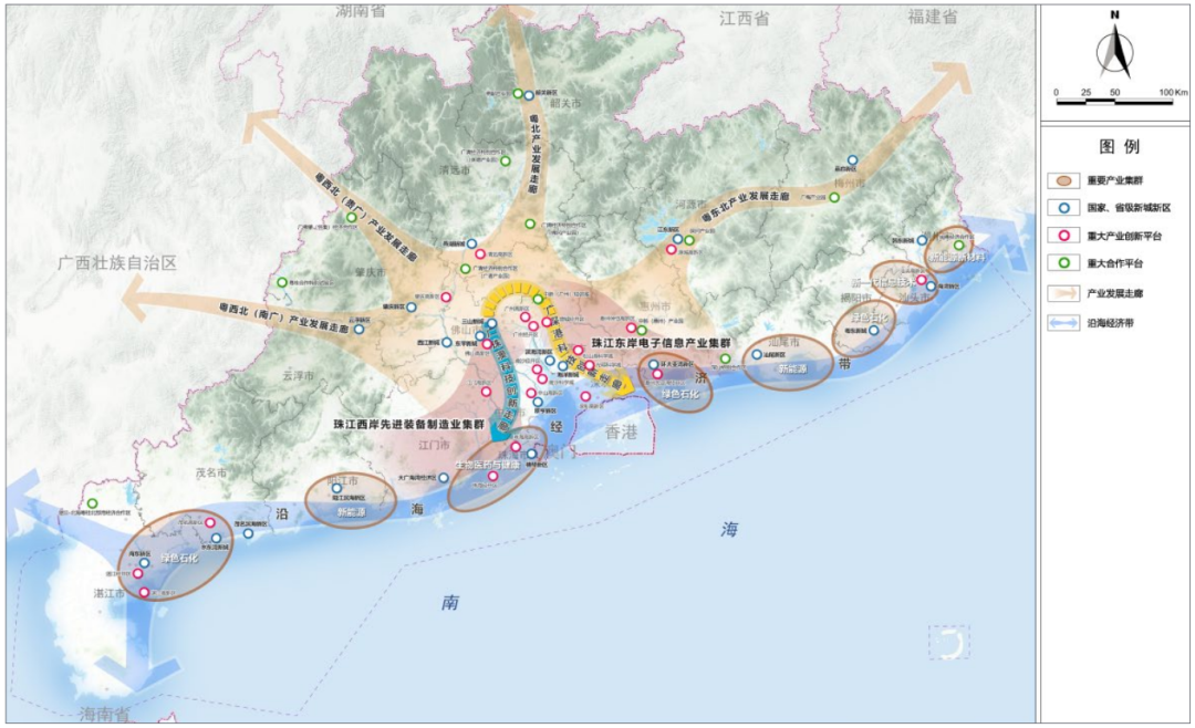 規劃圖珠三角空間佈局圖廣東省在