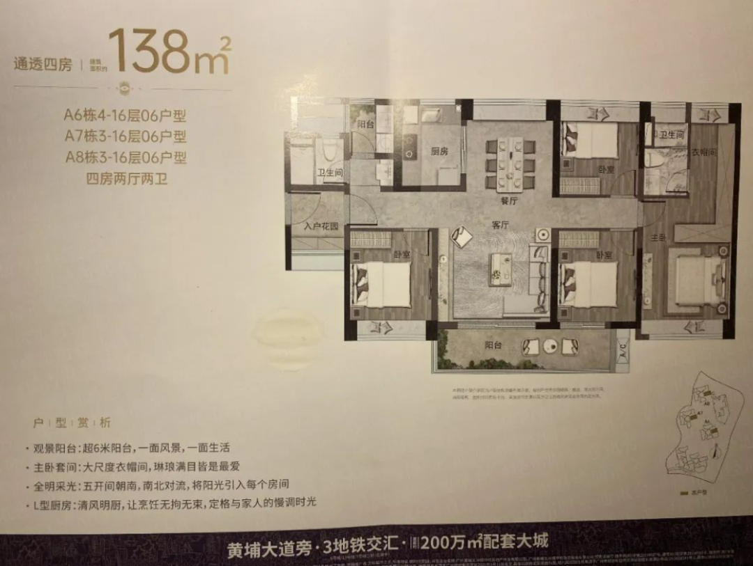 单价6万+/平，黄埔万科城市之光有多少*空间？