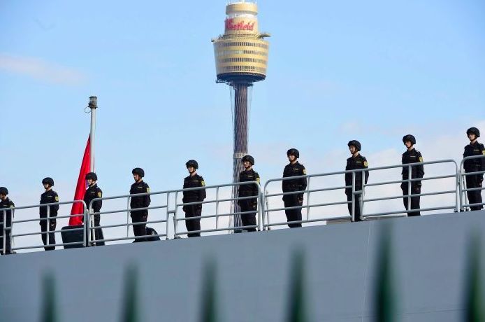 三艘中国军舰“突访”悉尼！北京发出最强烈信号 中澳关系缓和？