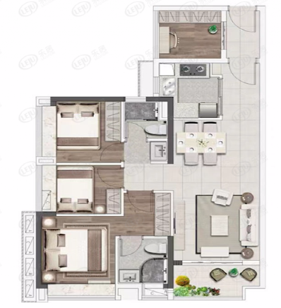 73㎡做到了四房！广州小户型之争愈演愈烈