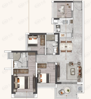 73㎡做到了四房！广州小户型之争愈演愈烈