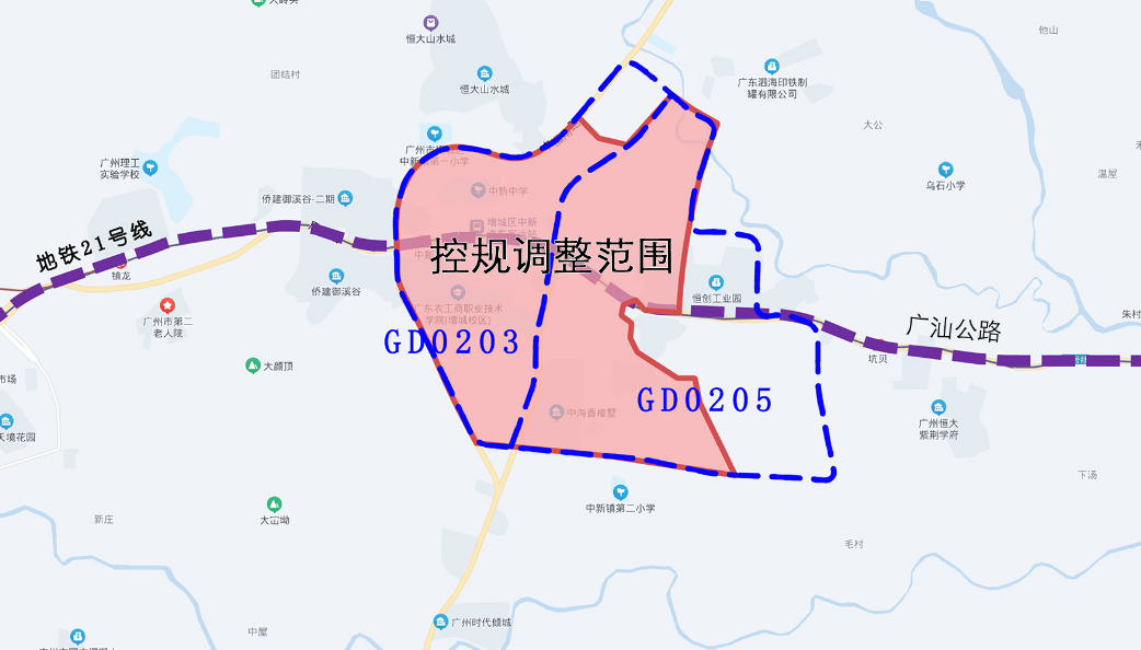 新增9班幼儿园！广州东部·TOD智慧科教学旅服务城控规调整