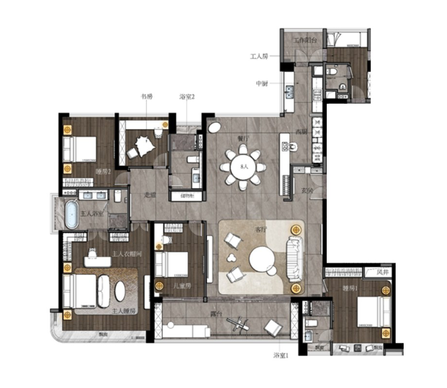 吹风7万/㎡，和樾府新规划曝光！全是大平层