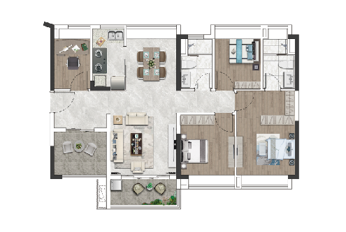 白云全新盘！珠实·嘉悦湾89㎡做四房，还在地铁旁？