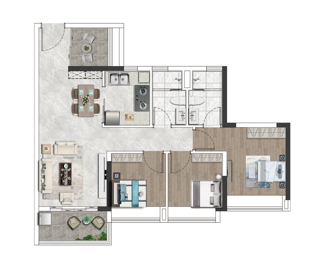 白云全新盘！珠实·嘉悦湾89㎡做四房，还在地铁旁？