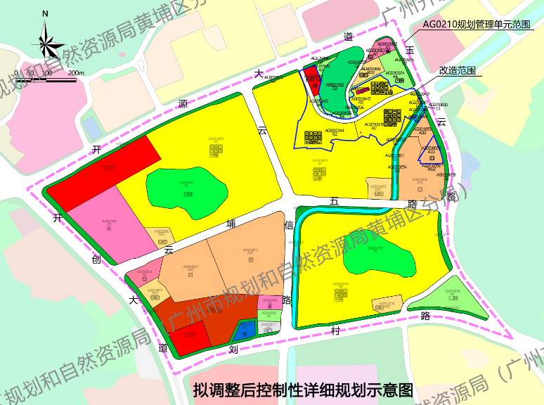 总建面猛增30.93万㎡！黄埔区云埔街洋城旧改控规调整
