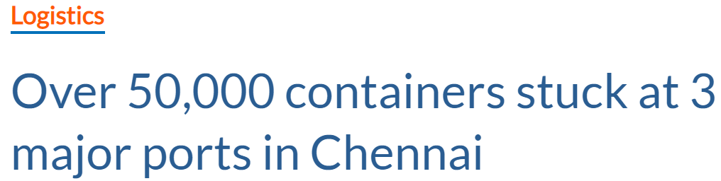 封境不到两周，印度这个港口已被5万个滞留集装箱挤爆，船公司紧急宣布停航跳港！