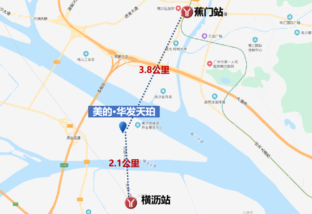 南沙灵山岛板块，美的华发天珀建面约87-122㎡