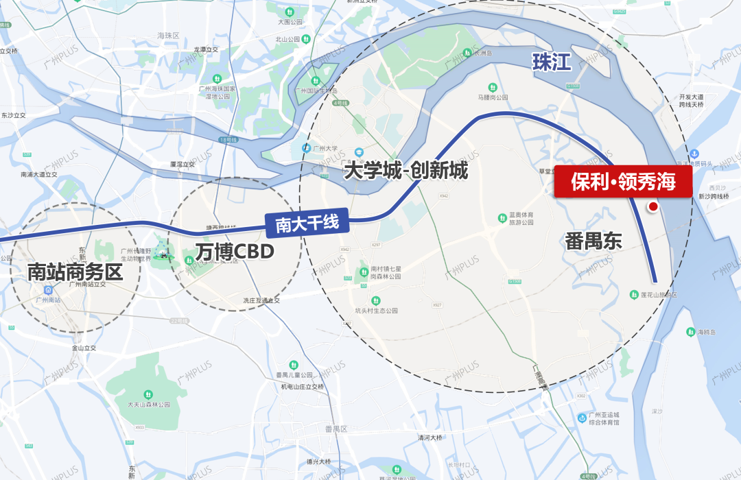 番禺保利领秀海加推*单位，建面约96㎡！