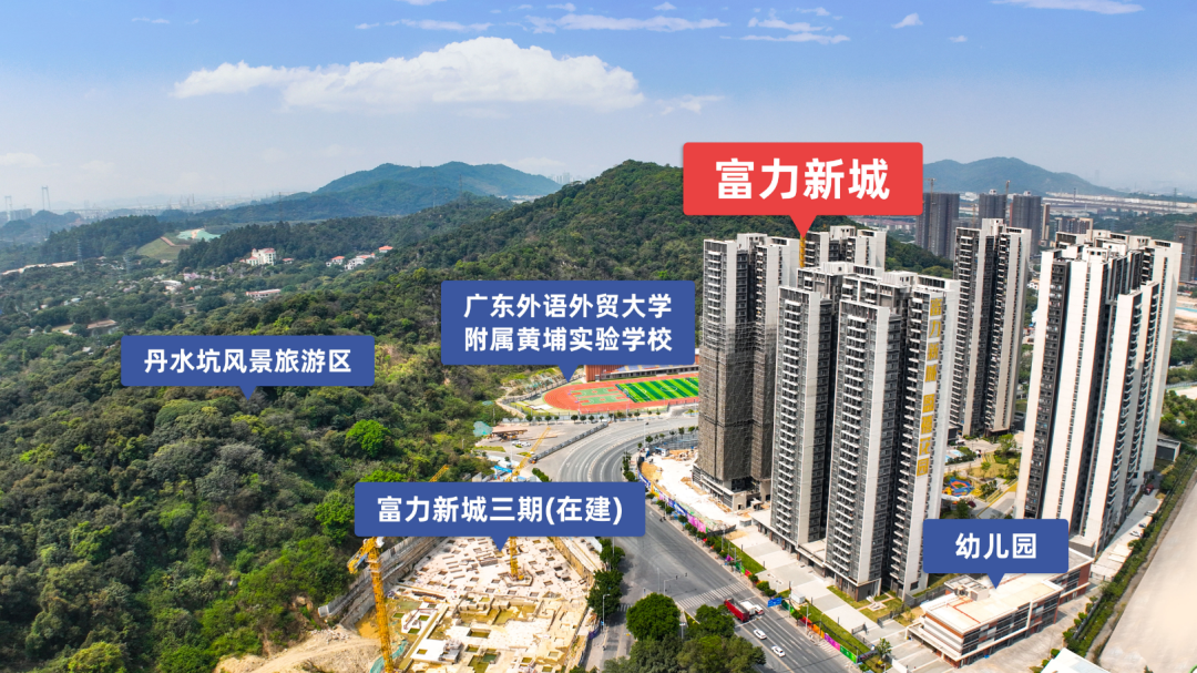黄埔富力新城*新房价，*付66万！学府+现房