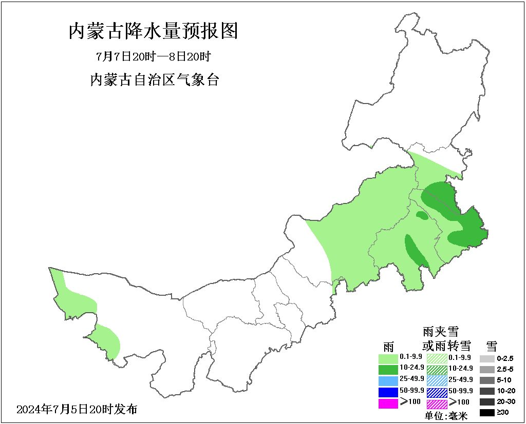 2024年07月06日 兴安盟天气