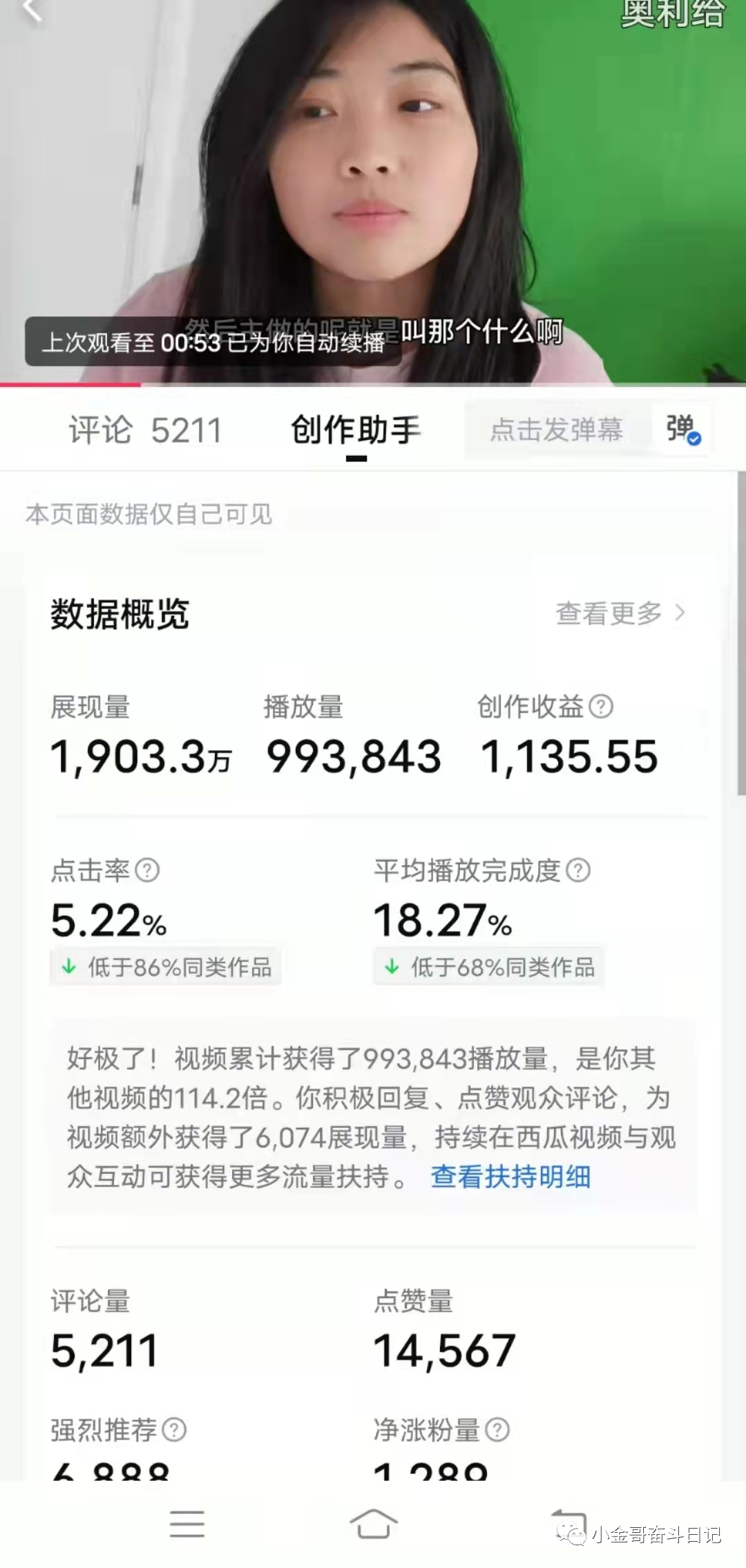 图片[1]-副业赚钱_一个视频爆了，赚了1135元，怎么做到的？_副业教程-逸佳笔记-专注于副业赚钱教程