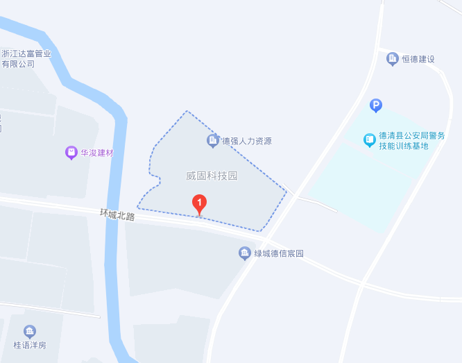 <p>浙江达富管业</p> <p>有限公司</p> <p>恒德建设</p> <p>Eh</p> <p>德强人力资源</p> <p>德清县公安局警务</p> <p>技能训练基地</p> <p>华浚建材</p> <p>威固科技园</p> <p>环城北路</p> <p>绿城德信宸园</p> <p>桂语洋房</p>