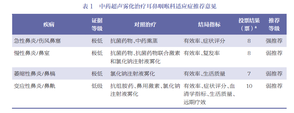 超声雾化器治疗什么病杂志文摘 ｜ 中药超声雾化在耳鼻咽喉科临床应用专家共识_https://www.jmylbn.com_新闻资讯_第3张