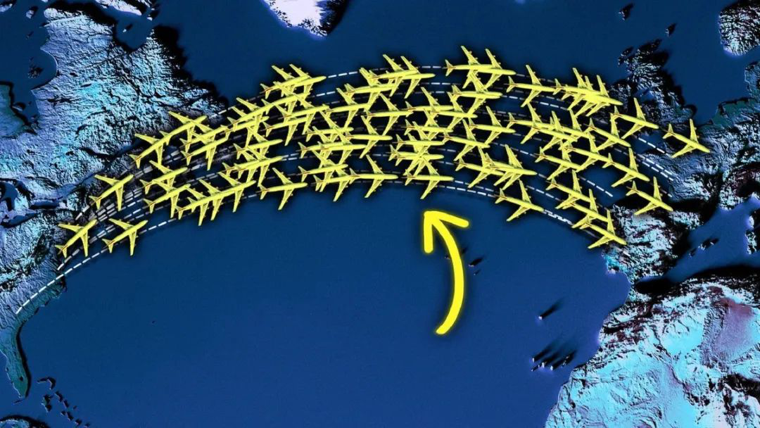 大西洋上空的天然高速，为何成为所有飞机的必经之路？的图1