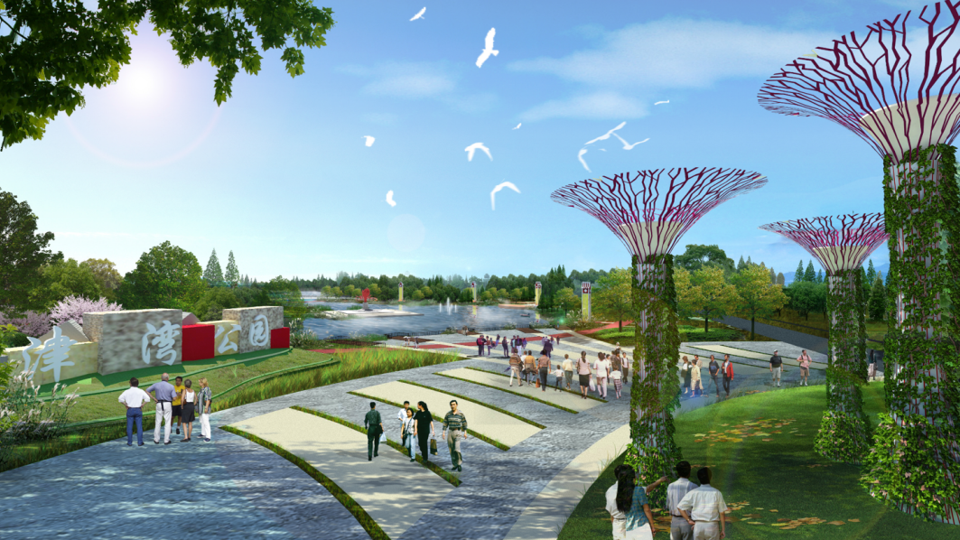 汕头又将新增一公园一组3d效果图揭开神秘面纱