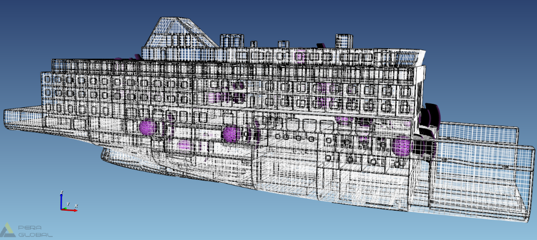 ProNas能量有限元方法在船舶中高频振动噪声分析预测的应用的图25