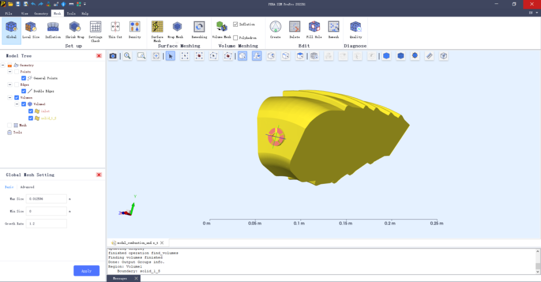 案例分享丨燃烧室模型的PERA SIM PreCFD高级CFD网格划分方法的图10