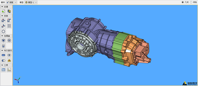 基于PERA SIM的汽车变速箱箱体模态分析的图1