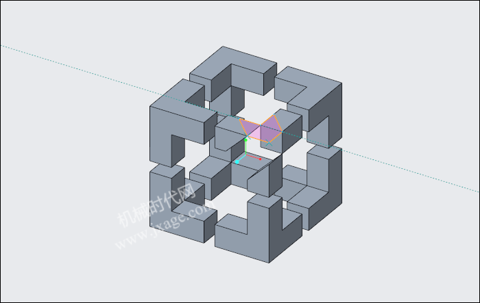 Creo创建视角误差立方体及分割曲面的作用的图14