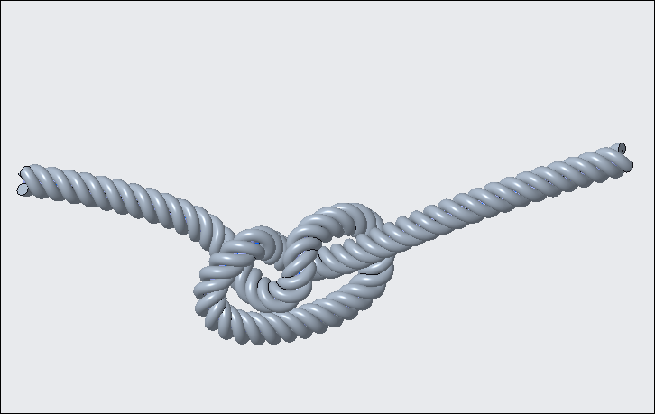 Proe/Creo如何创建绳结？的图13