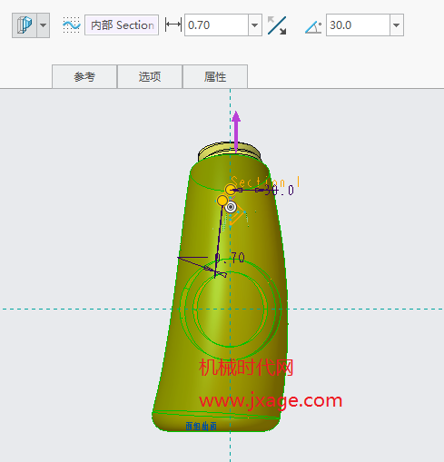 Creo如何创建塑料瓶?的图22