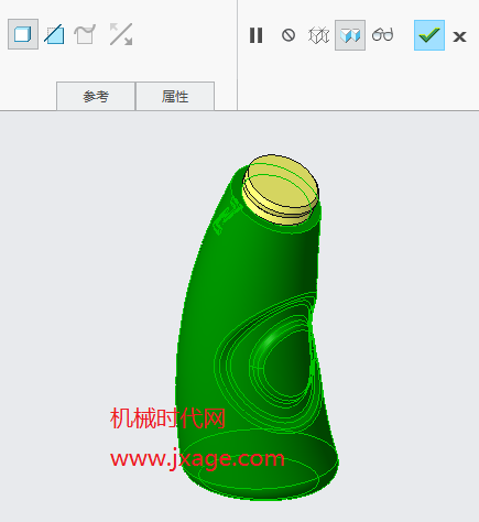 Creo如何创建塑料瓶?的图26