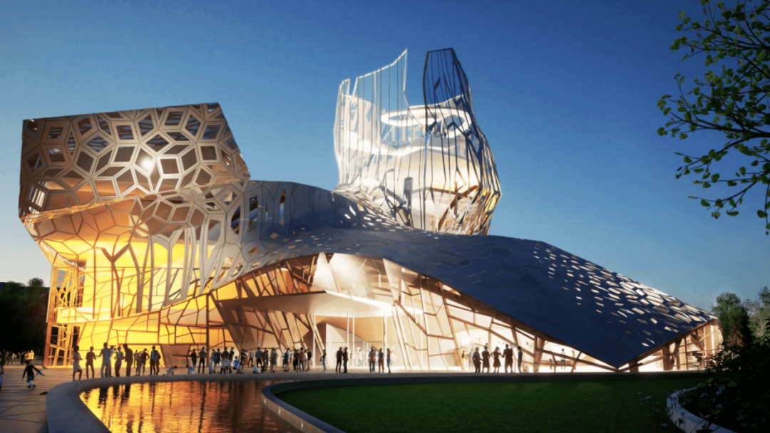 隈研吾冰花方案赢得俄罗斯卡马尔剧院竞赛扎哈第六中国团队第八