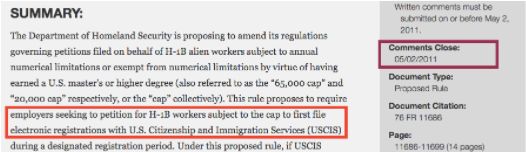 截图来自federalregister.gov，所有权属于作者