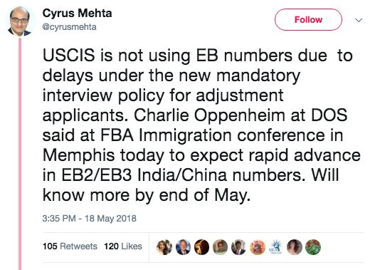 图片来源于Cyrus Mehta Twitter账号，版权属于原作者