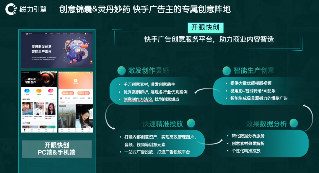 开眼平台上依据快手推广开户流程自然作品和广告作品的播放量