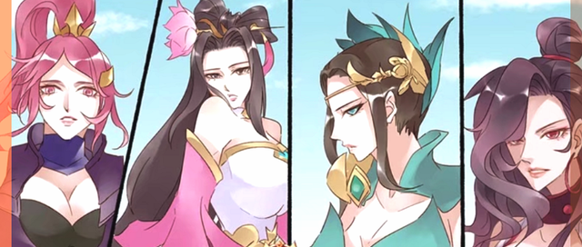 王者荣耀漫画：亚瑟带了一帮御姐？中看不中用，打不过项羽的小学生