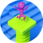 踩方块跑酷游戏