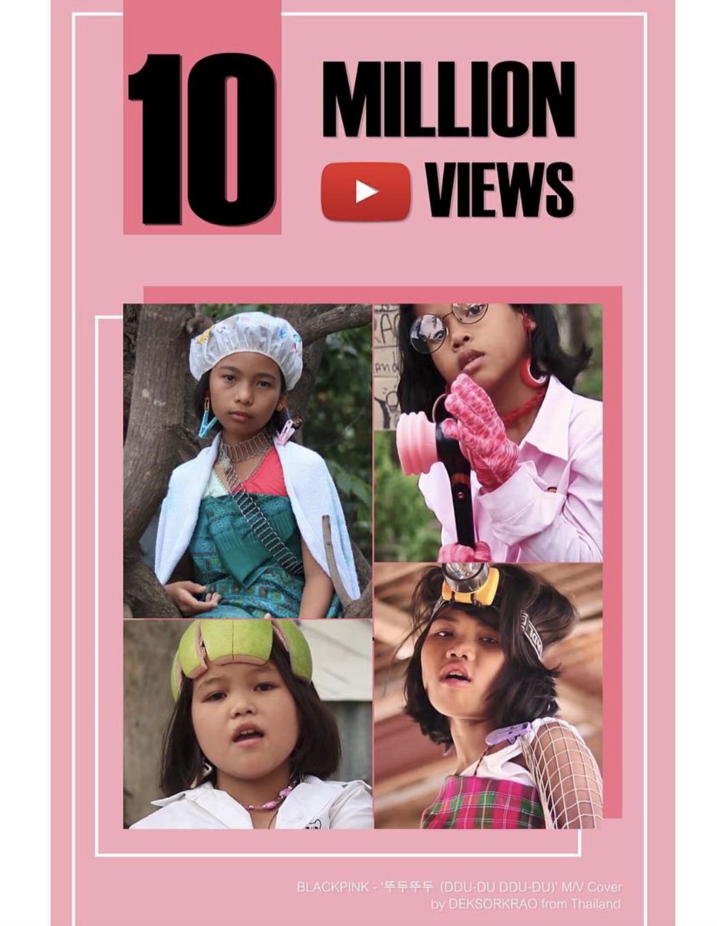 低成本也能模仿 BLACKPINK！這四個泰國女孩什麼來頭？