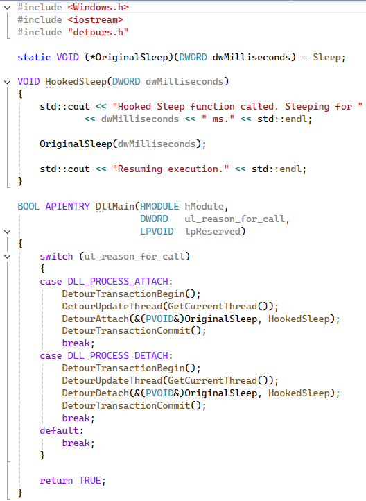 使用 Detours 实现 Windows API Hook - 信息安全知识库