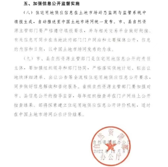 确定了！自然资源部通知，取消集中供地制度！