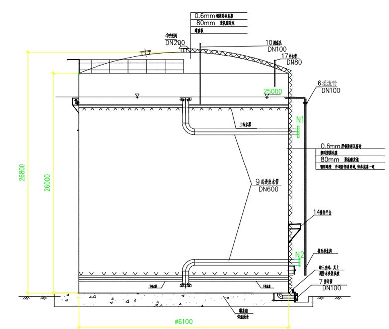 水蓄冷罐结构原理与容量计算