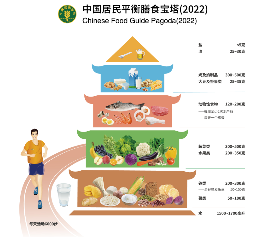 健康科普丨中国居民膳食指南2022准则一食物多样合理搭配