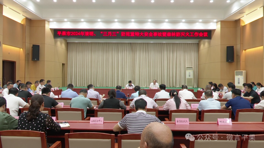平果市召开2024年清明三月三防范重特大安全事故暨森林防灭火工作会议
