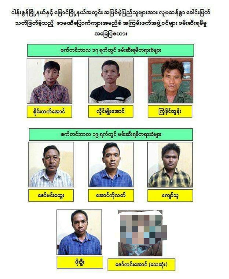 缅甸曼德勒4名平民遭砍头，是这8个恐怖分子干的！