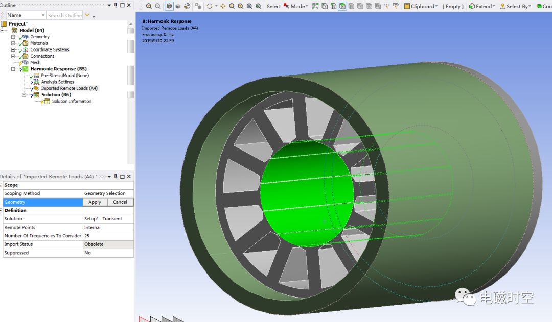 基于2019 R3 Workbench进行电机多速振动噪声分析的图14