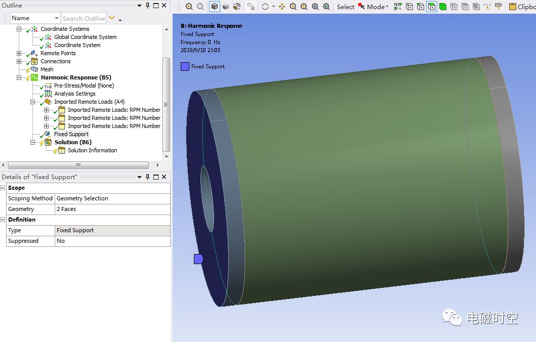 基于2019 R3 Workbench进行电机多速振动噪声分析的图21