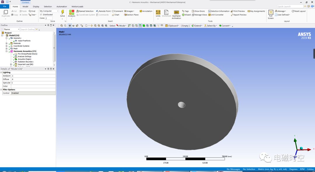 基于2019 R3 Workbench进行电机多速振动噪声分析的图28