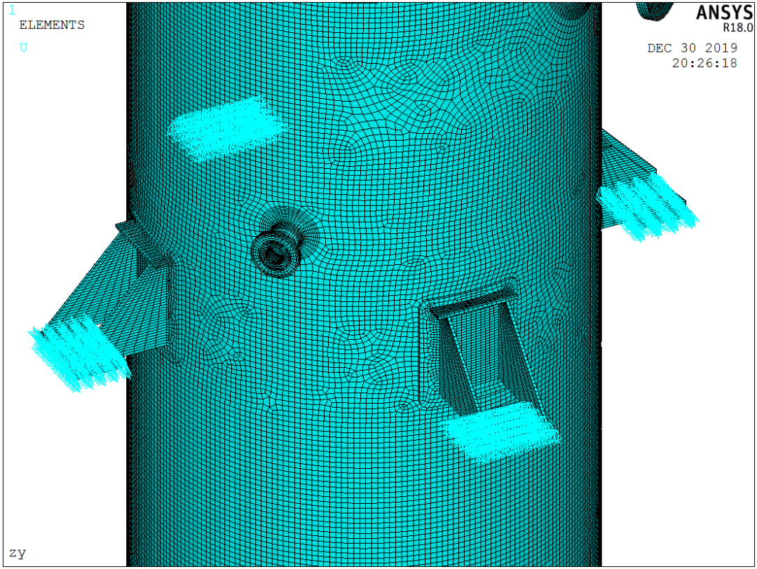 ANSYS在压力容器行业的应用-应力强度分析的图5