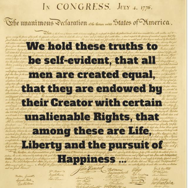 1776年的美国独立宣言:人皆生而平等?男人皆生而平等?